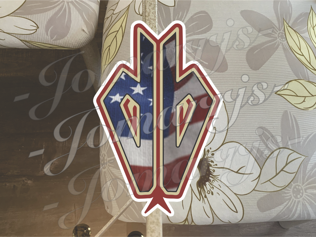 Arizona Diamondbacks Custom American Flag MLB Sticker Decal 2-18" waterproof