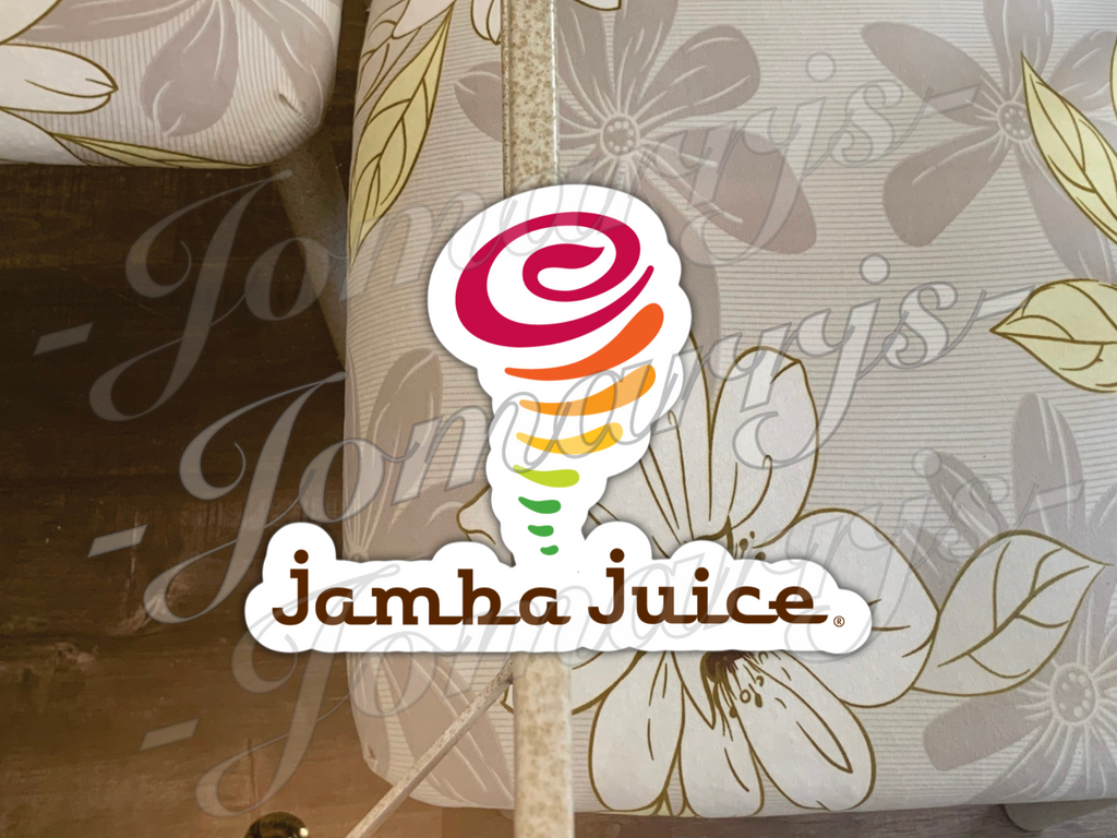 Jamba Juice Smoothie Logo Custom Colored Vinyl Sticker Decal car tumbler laptop