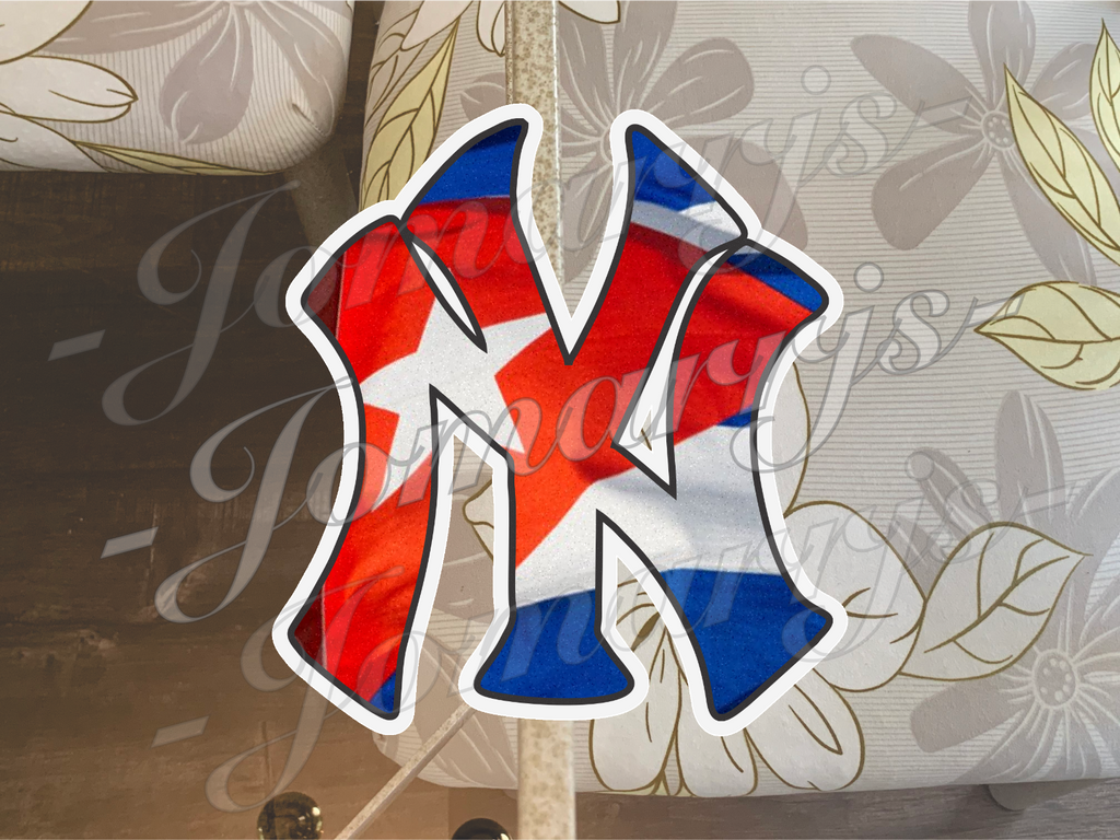 New York Yankees NY Logo "Latin Vibes” Edition Sticker Decal Vinyl  *Sz: 4"-18"*