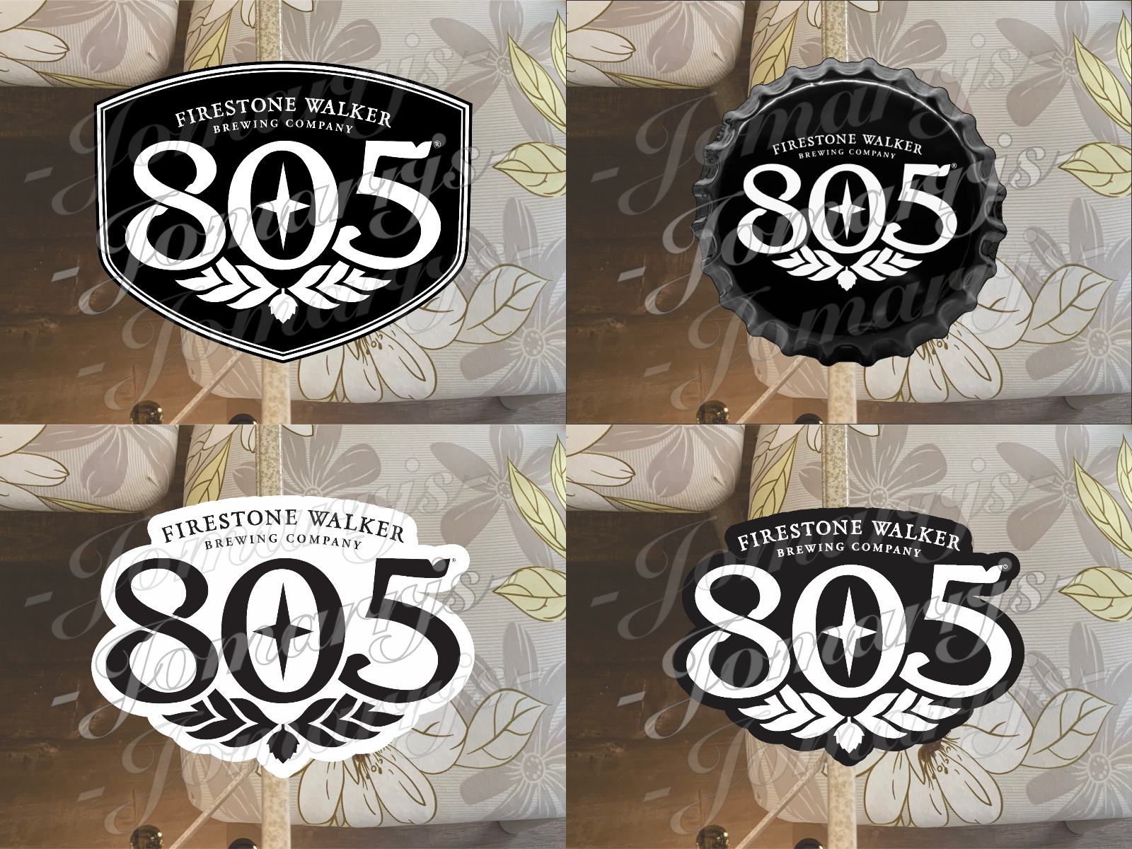 Firestone Walker 805 Beer Cerveza Lager Logo Sticker Decal fan tumbler Sz 3"-18"