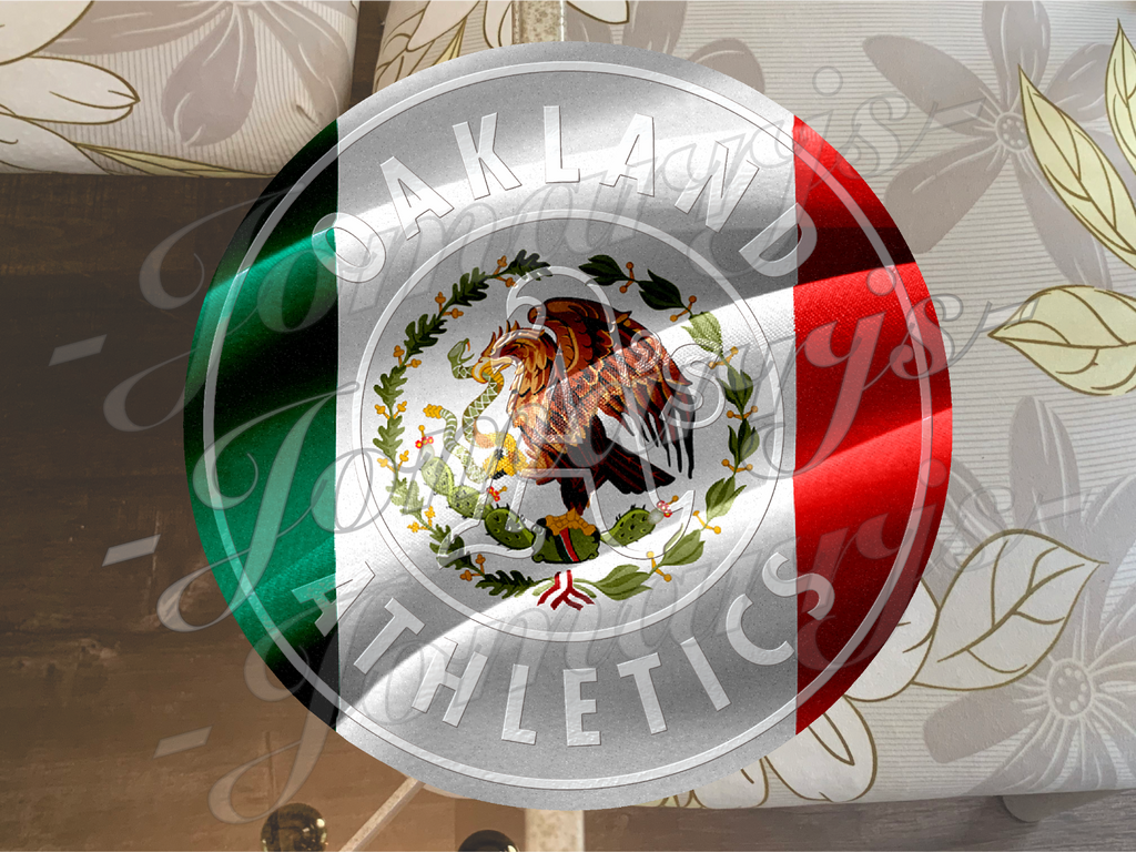 Oakland Athletics Custom Mexico Flag MLB Sticker Decal Vinyl A's Mexican Pride