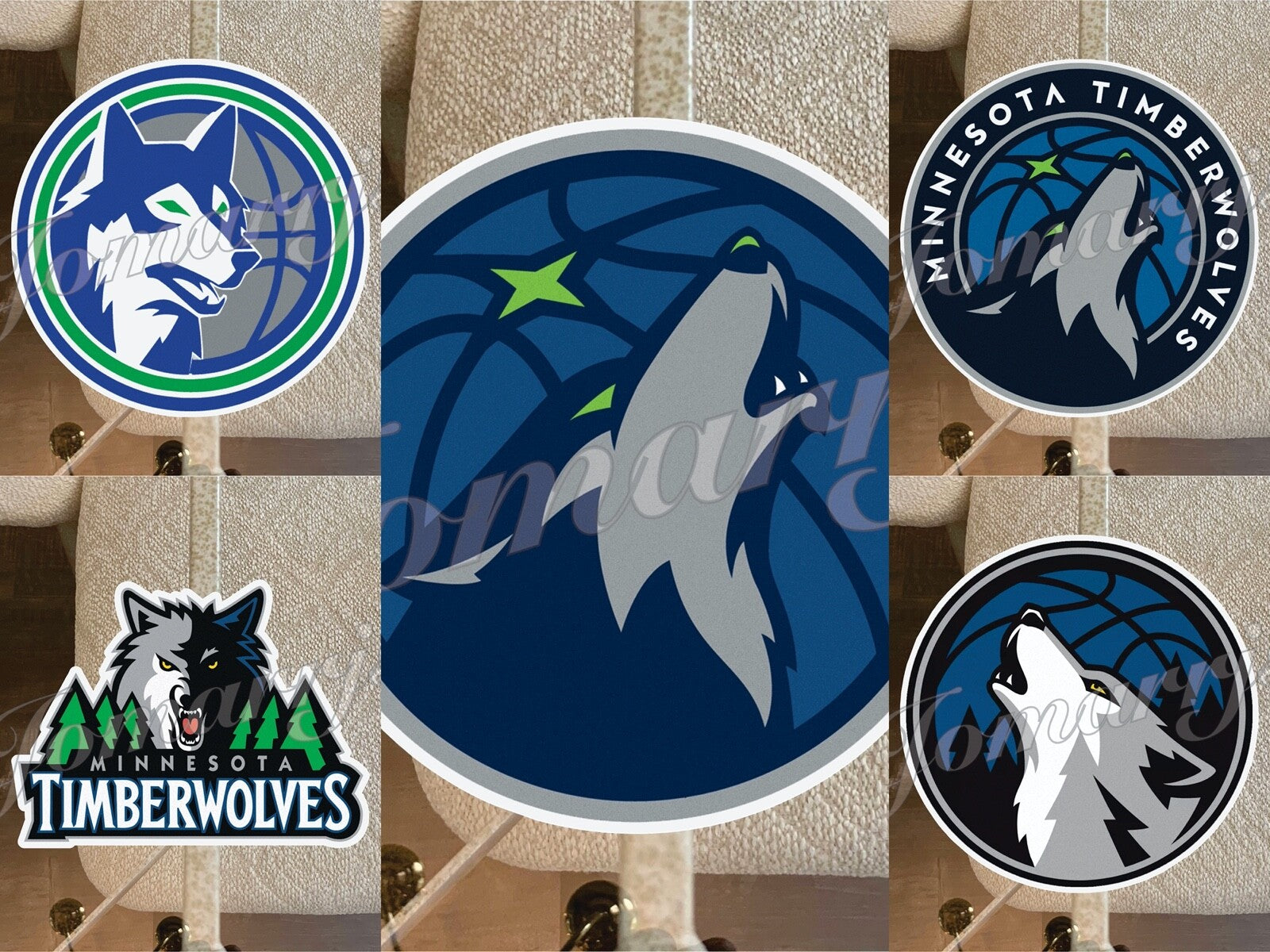 Minnesota Timberwolves Logo NBA Sticker Decal Vinyl waterproof 2"-18" laptop car