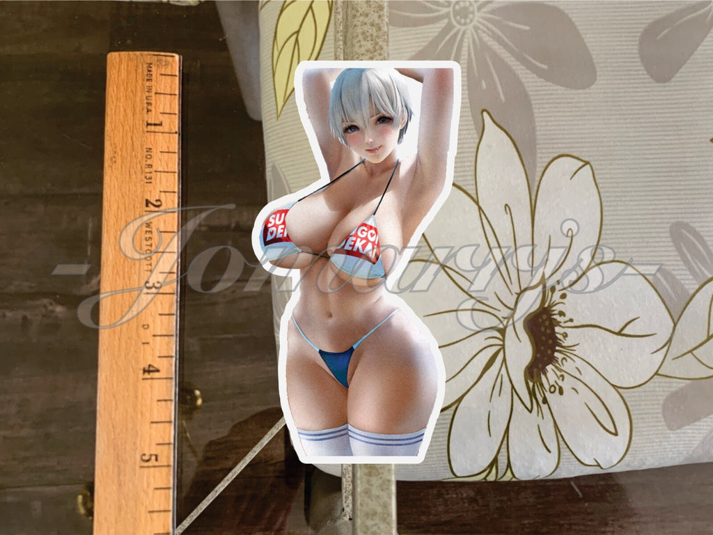 Uzaki chan Wants to Hang Out Anime Hana Bikini Sun Fun Sticker Decal art c. d.