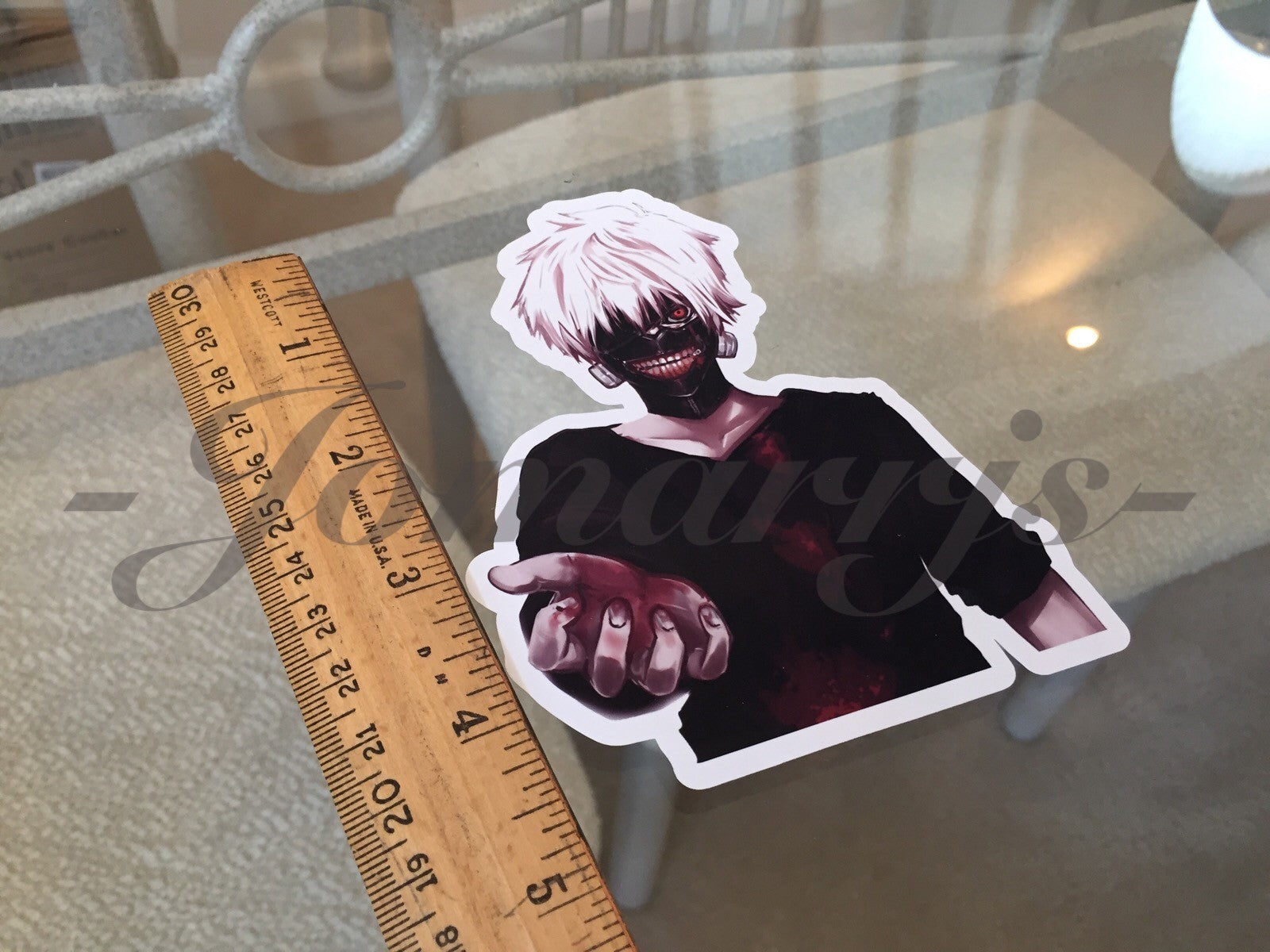 Tokyo Ghoul - Anime - Ken Kaneki Sticker Decals Vinyl binder laptop console