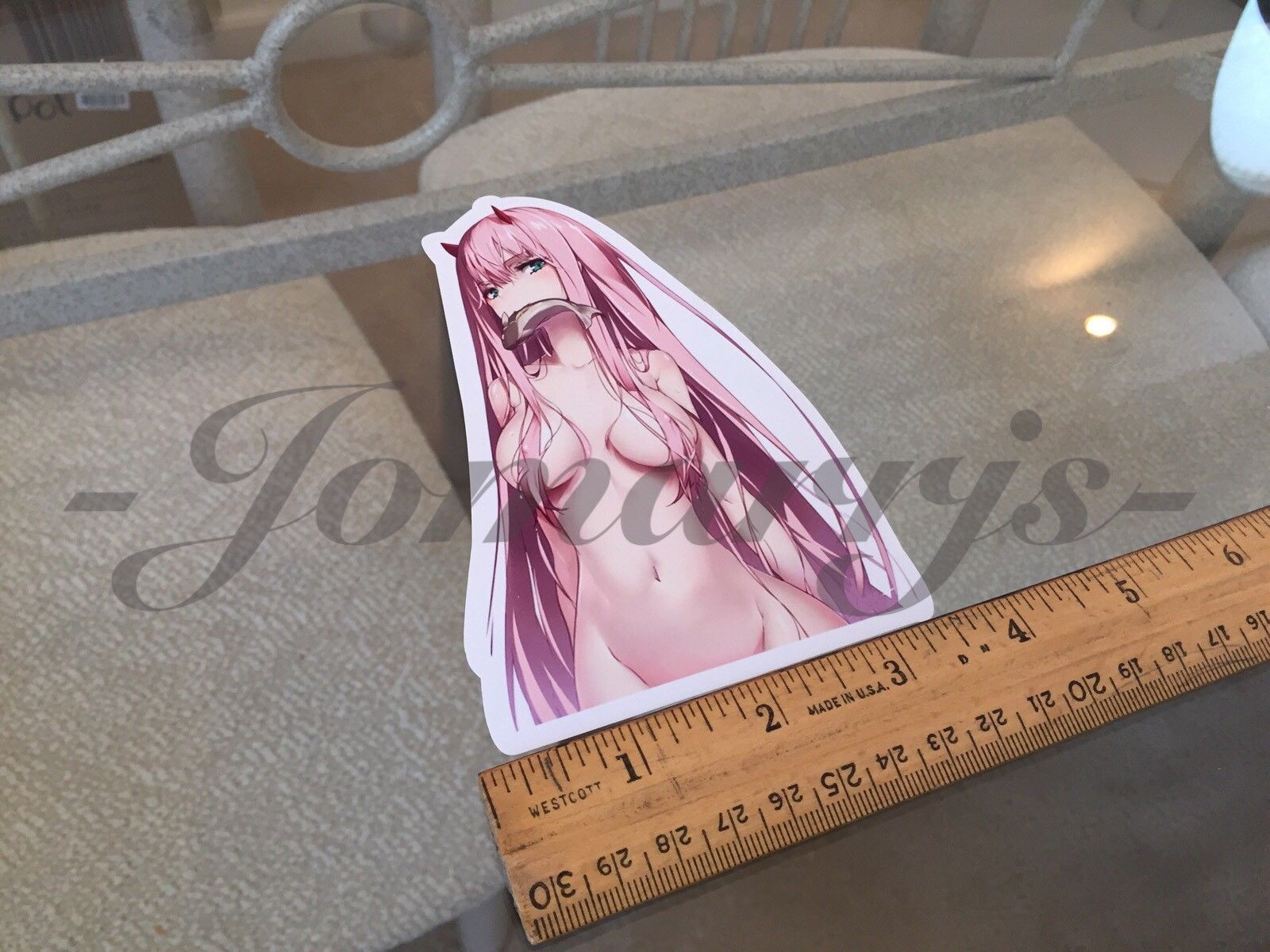 Darling in the Franxx - Anime - 002 "Zero Two" "Bare" Sticker Decal Vinyl manga