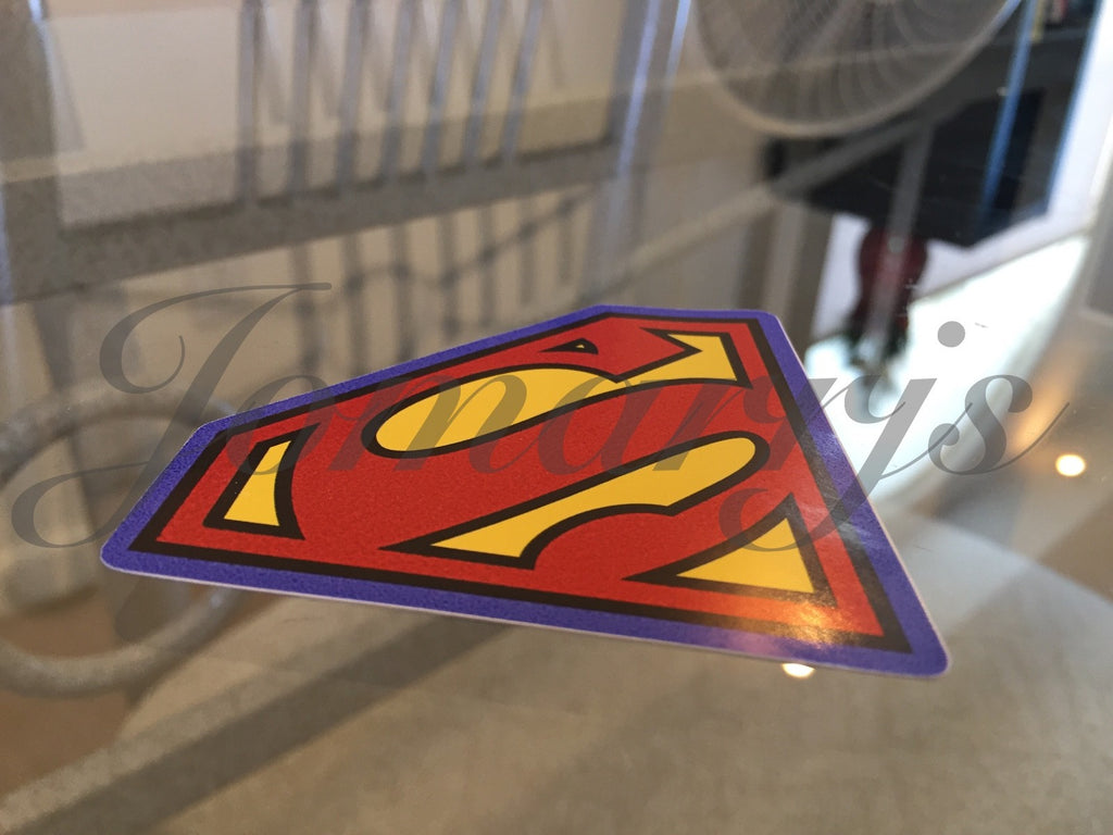 Superman 2-in-1 Logo & Emblem Sticker Decal Sign DC Comics Movie Justice League