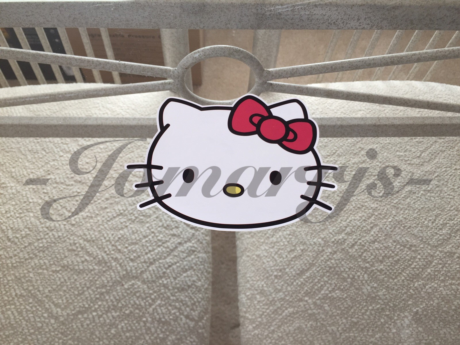 Hello Kitty - Anime - Colored Logo Sticker Decal Vinyl console Laptop *3 Sizes!*