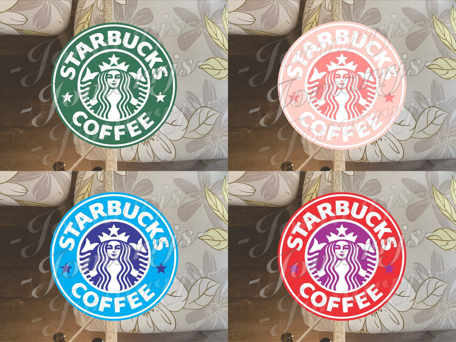Starbucks Coffee Logo Custom Colored Vinyl Sticker Decal car tumbler laptop