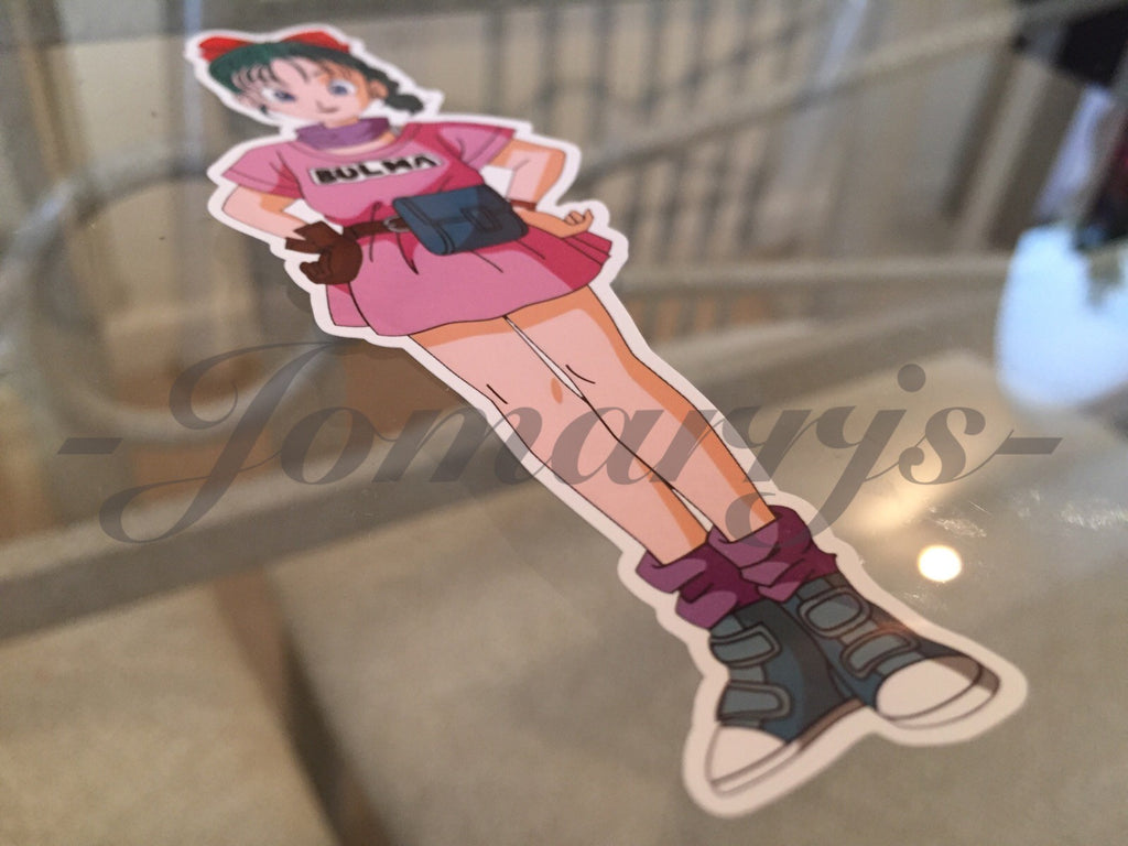 Dragon Ball Z Anime Bulma "Hands on Hips" Sticker Decal Vinyl Comic DBZ