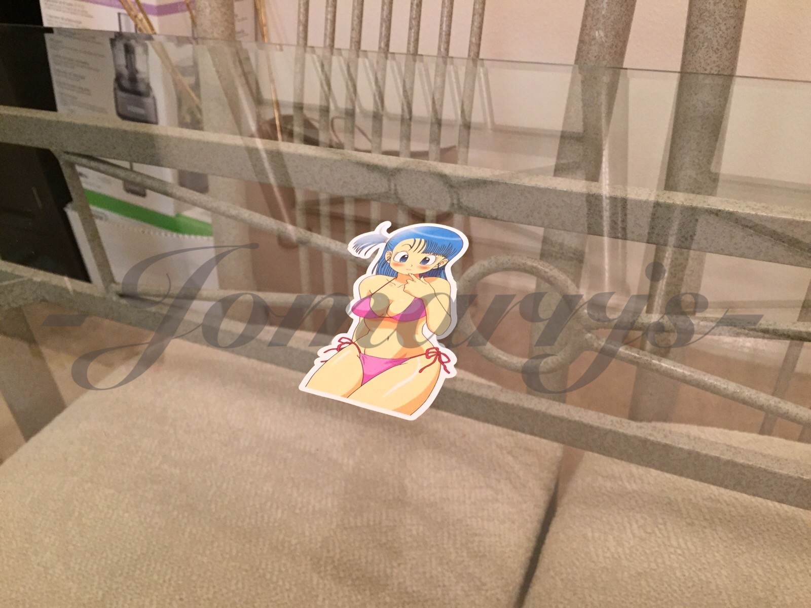 Dragon Ball Z Anime Bulma Bikini Sun Fun Sticker Decal Vinyl Comic DBZ