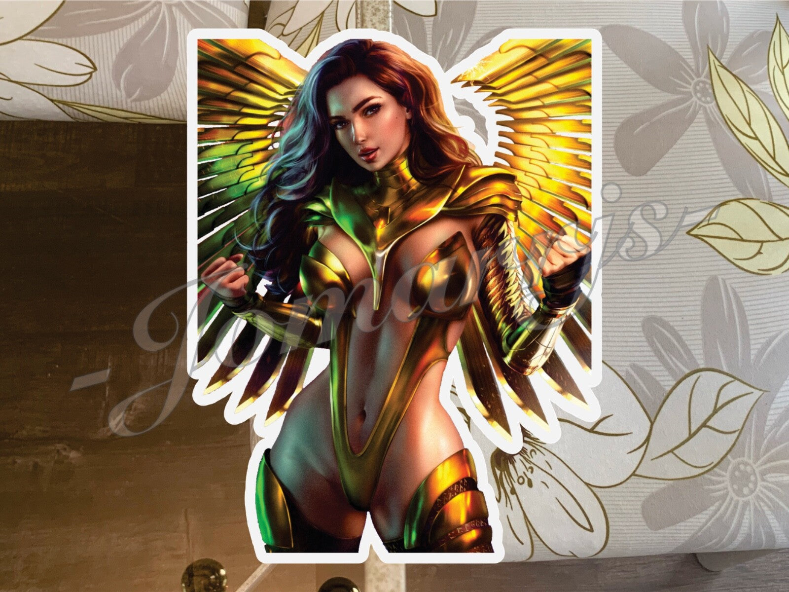 Wonder Woman 1984 Anime Princess Diana Bikini  Sticker Decal ecchi waifu art b,c