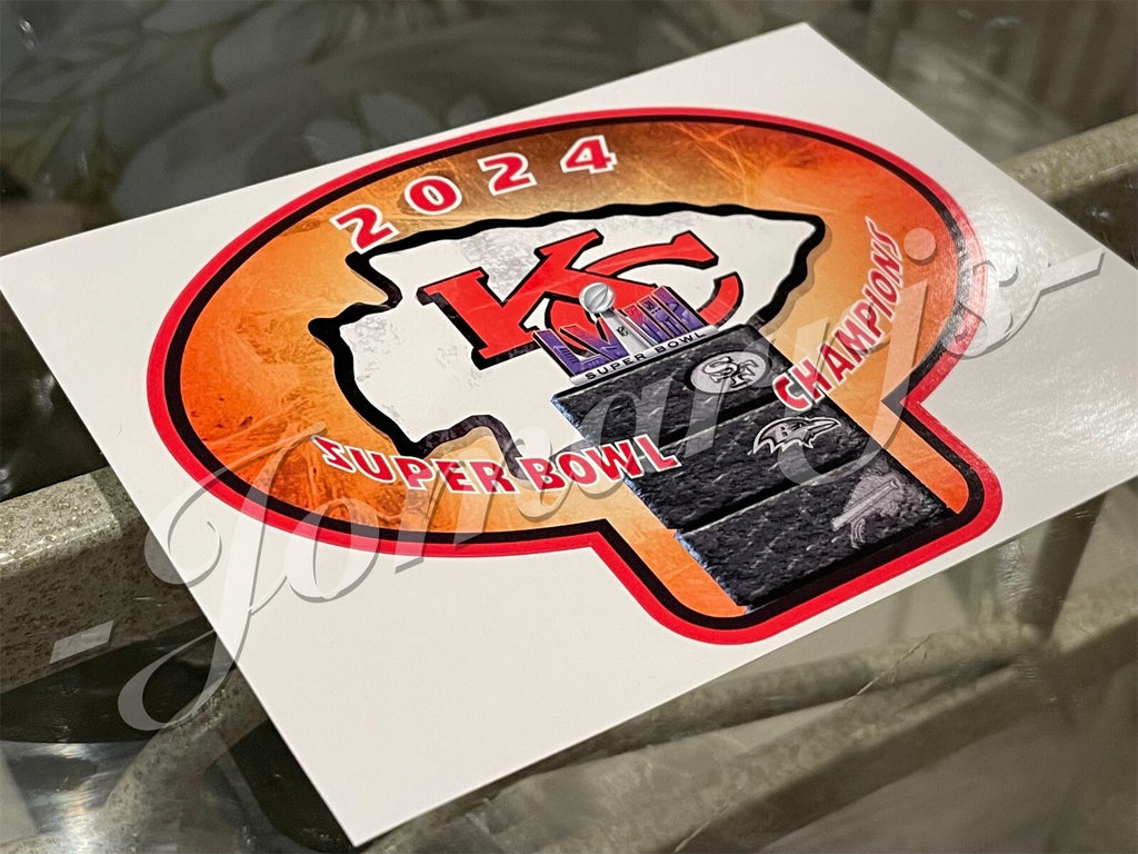 Kansas City Chiefs Custom Sticker Super Bowl Champions LVIII Mortal Kombat 58