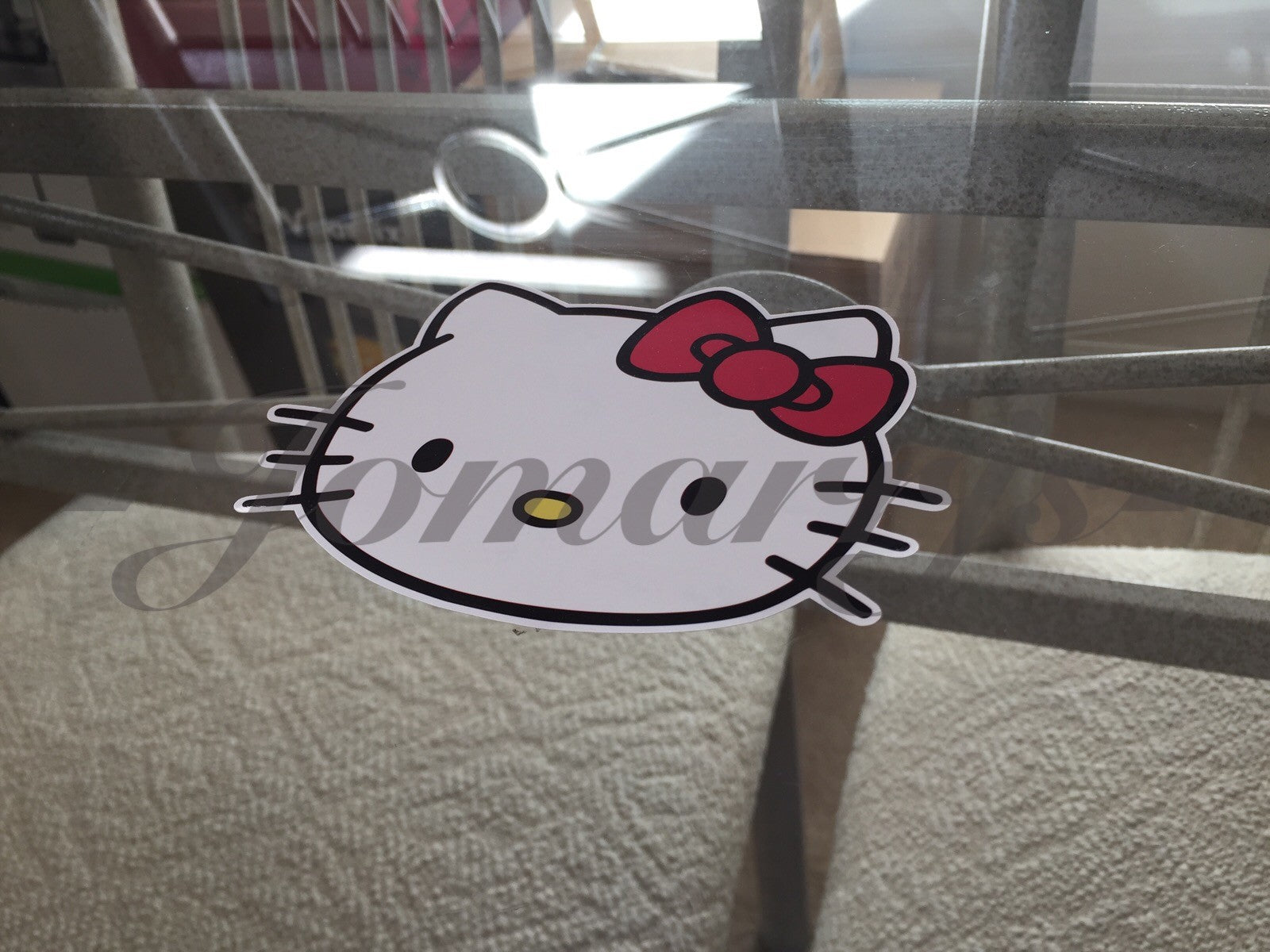 Hello Kitty - Anime - Colored Logo Sticker Decal Vinyl console Laptop *3 Sizes!*