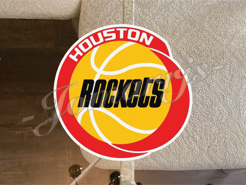 Houston Rockets Logo NBA Sticker Decal Vinyl waterproof 2-18" phone tumbler car