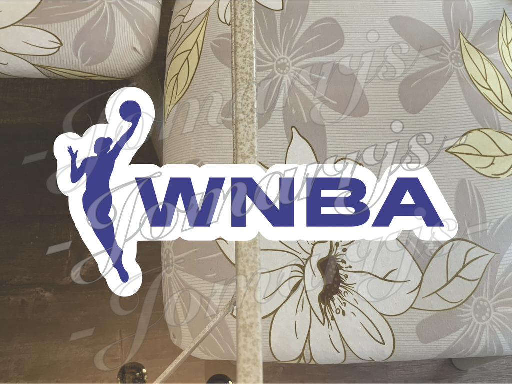 WNBA Logo Custom Colored Sticker Decal car laptop waterproof tumbler Sz 2"-18"
