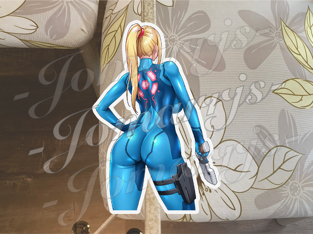 Metroid - Anime - Samus Aran Custom Sticker Decal Vinyl Prime Zero Bodysuit 0003