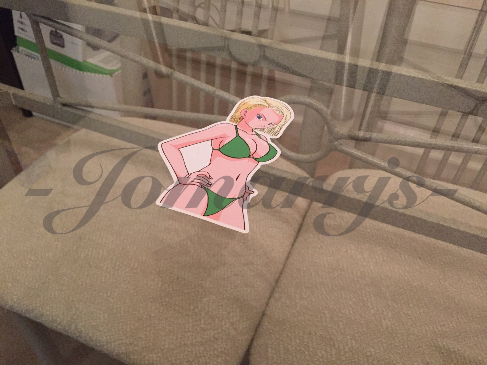 Dragon Ball Z Anime Android 18 Bikini Sun Fun Sticker Decal Vinyl DBZ