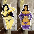 Teen Titans Blackfire Anime Bikini Sticker Decal ecchi sexy sun fun #1-2 a. b.