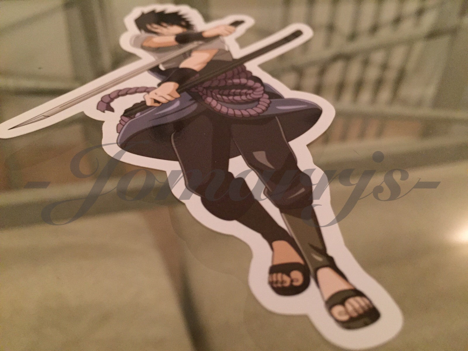 Naruto - Anime - Sasuke Uchiha Sticker Decals Vinyl Sign Comic *Sz: 4”-18”*