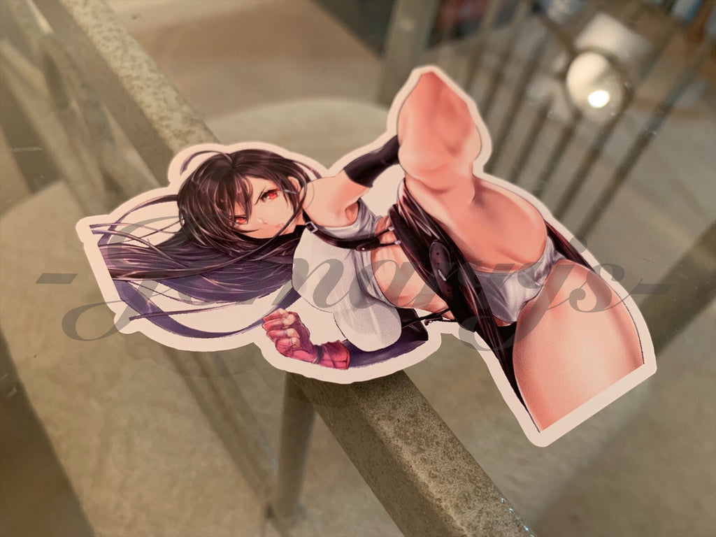 Final Fantasy Gaming Tifa Lockhart Sticker Decals Vinyl ff 7 anime #52