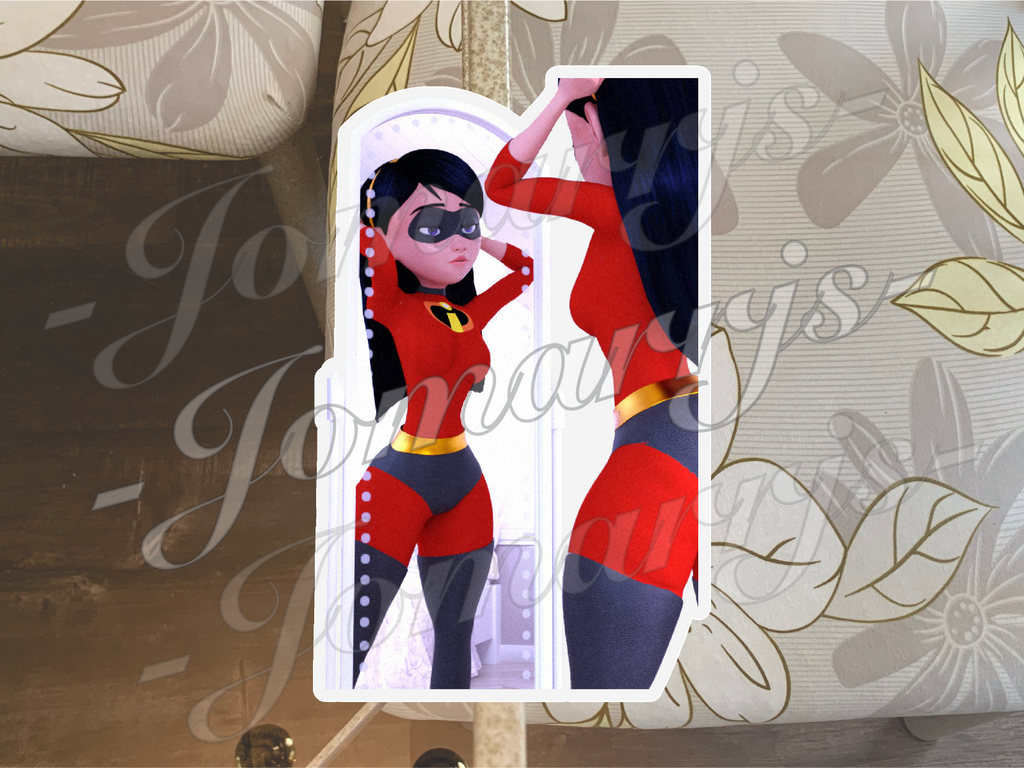 The Incredibles Invisigirl Violet Parr 02 Custom Sticker Decal
