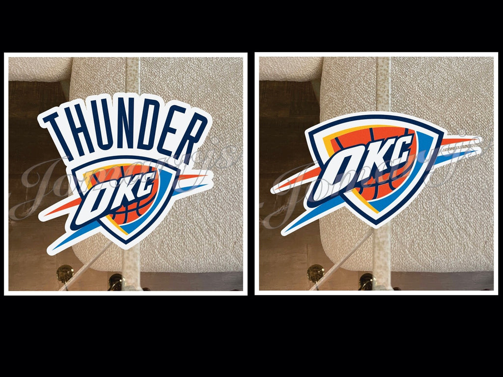 Oklahoma City Thunder OKC Logo NBA Sticker Decal Vinyl waterproof 2"-18"