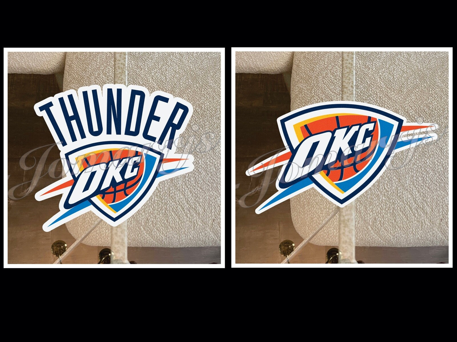 Oklahoma City Thunder OKC Logo NBA Sticker Decal Vinyl waterproof 2"-18"