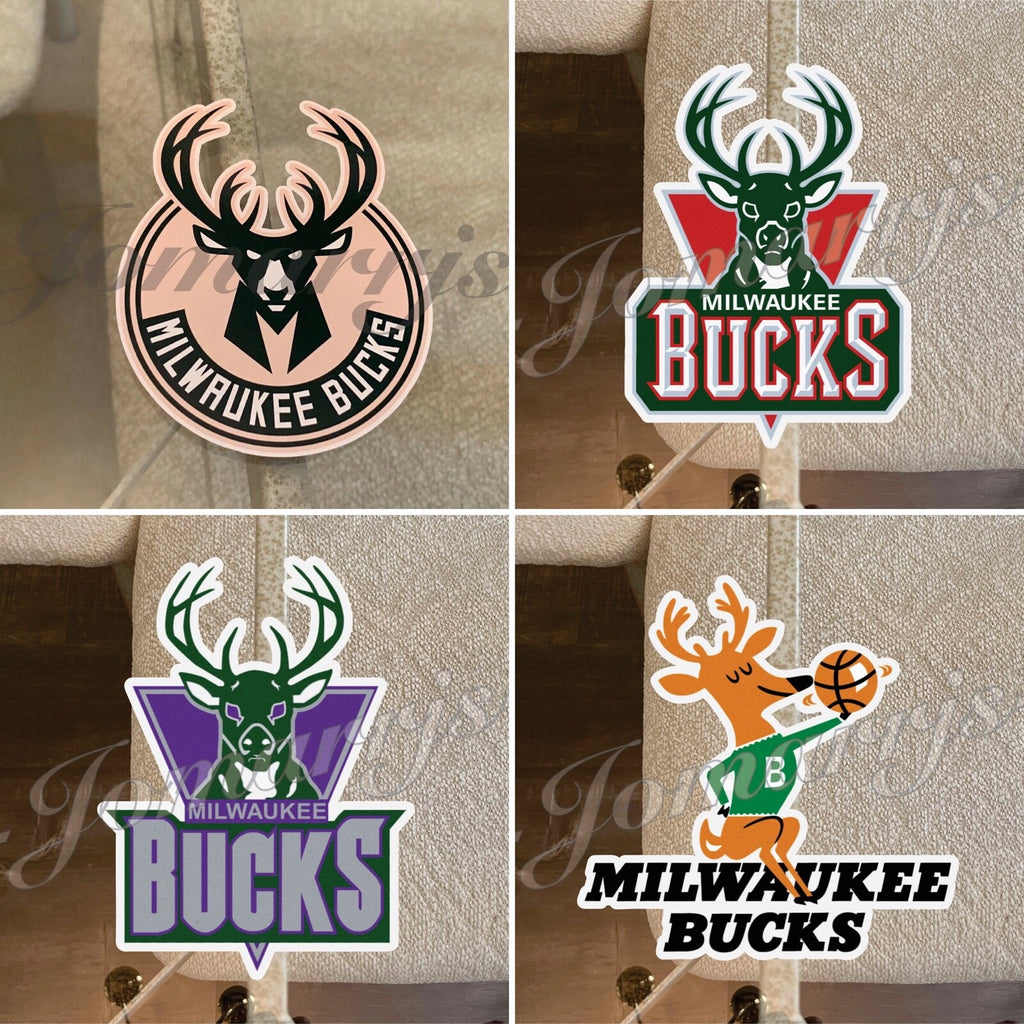 Milwaukee Bucks Basketball Team Logo NBA Sticker Decal Vinyl waterproof 2"-18"
