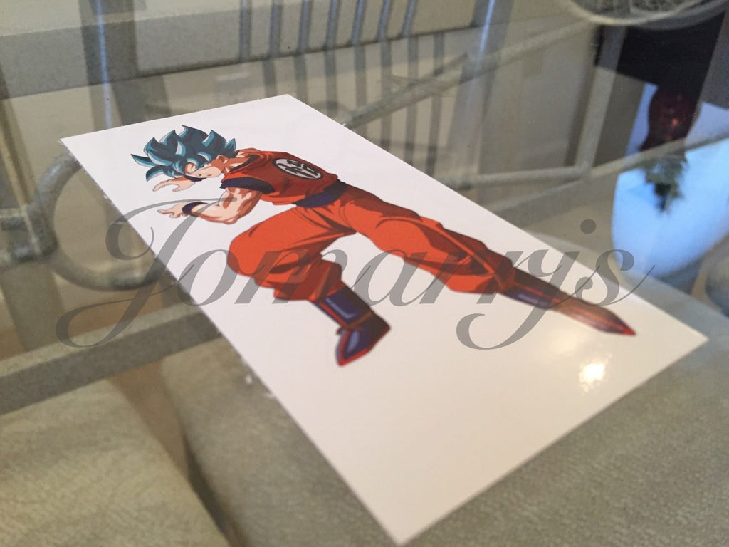 Dragon Ball Z Blue Hair Goku Stickers Decals Vinyl Sign Comic DBZ *3 Sizes!*