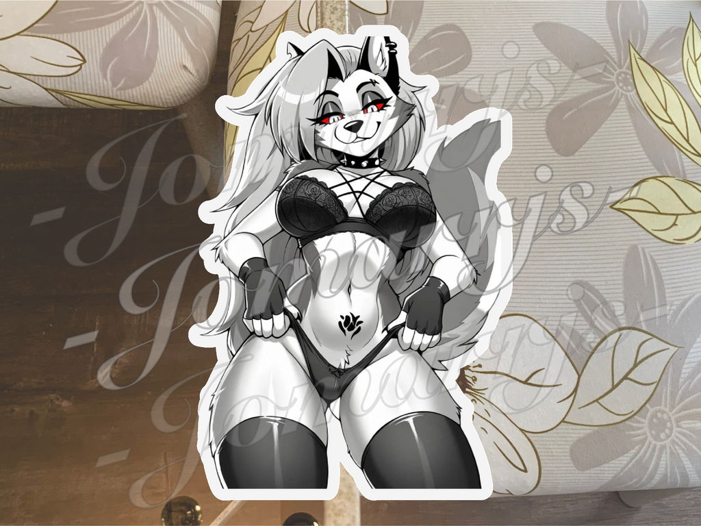 Helluva Boss Anime Loona 01-05 Sticker Decal bikini ecchi manga waifu art 3"-18"
