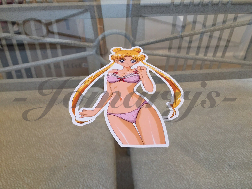 Sailor Moon - Anime - Lingerie Sticker Decal Vinyl bikini anime
