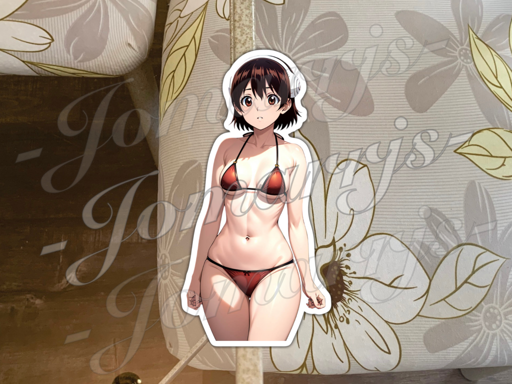 Dr. Stone Anime Yuzuriha Ogawa Sticker Decal Vinyl 1-4 bikini ecchi waifu manga