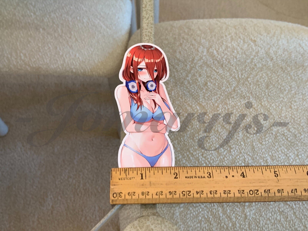 Gotobun no Hanayome - Anime - Miku Nakanu Lingerie Bikini Sun Fun Sticker Decal