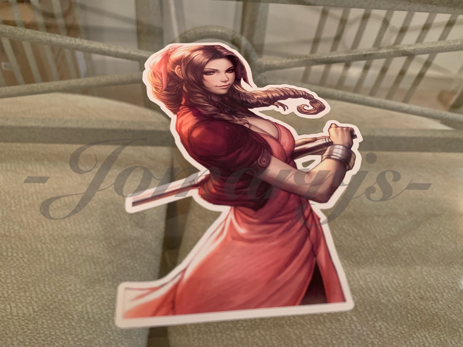 Final Fantasy Gaming Aerith Gainsborough Sticker Decals Vinyl ff 7 anime vii A.