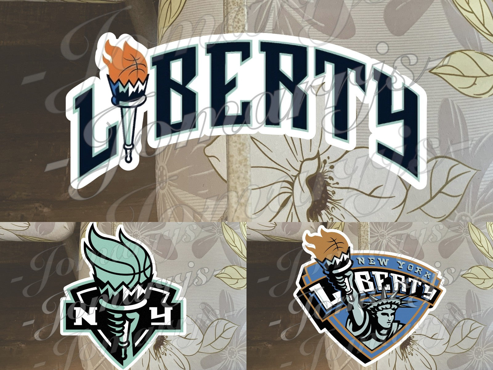 New York Liberty WNBA Logo Custom Colored Sticker Decal waterproof Sz 2"-18"