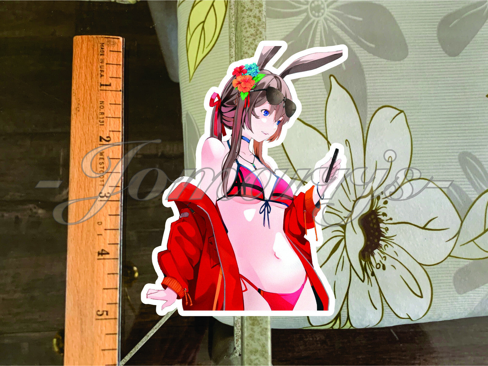 Arknights - Anime - Amiya Bikini Sun Fun Sticker Decal Vinyl ecchi manga