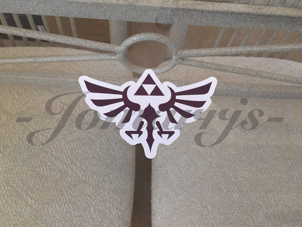 Zelda - Gaming - Triforce Logo Sticker Decals Vinyl console Laptop anime 3 Sizes