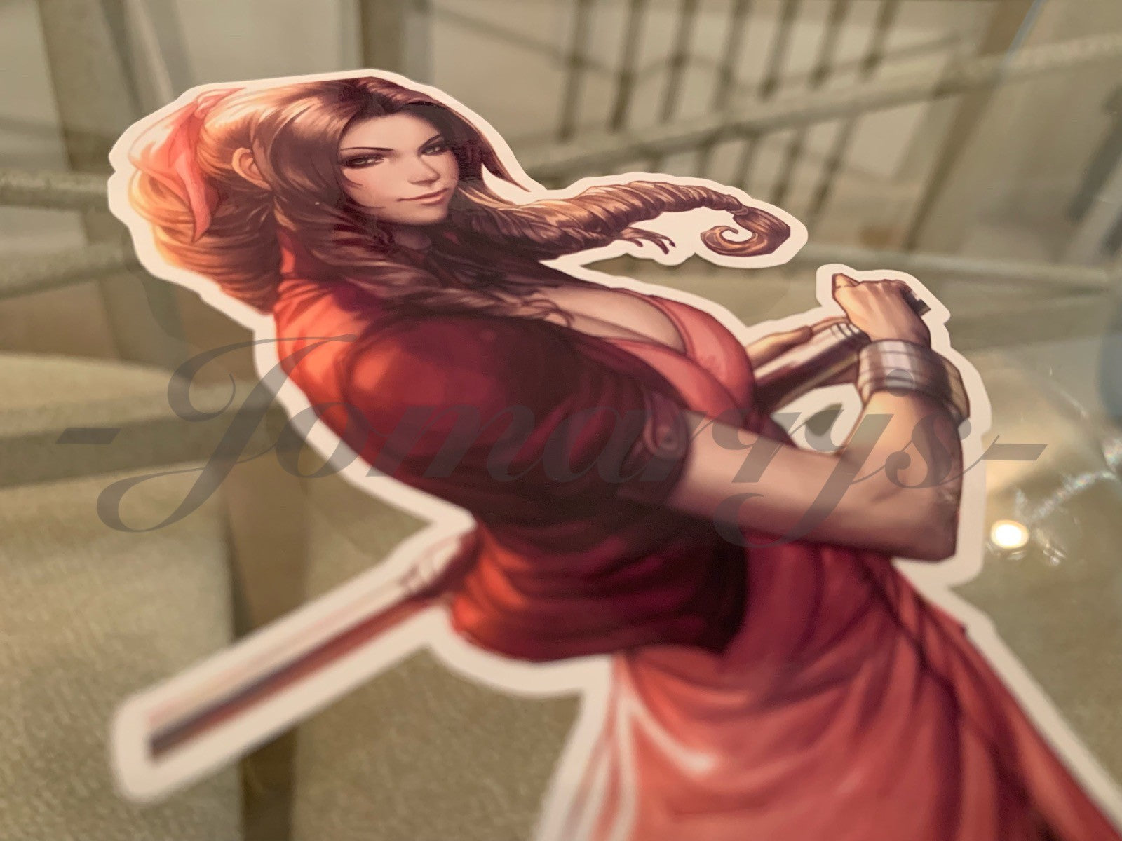 Final Fantasy Gaming Aerith Gainsborough Sticker Decals Vinyl ff 7 anime vii A.