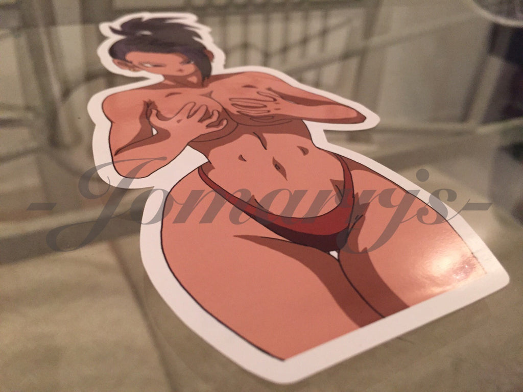 Dragon Ball Z Anime Kale Bikini “Topless” Sun Fun Sticker Decal Vinyl NSFW DBZ