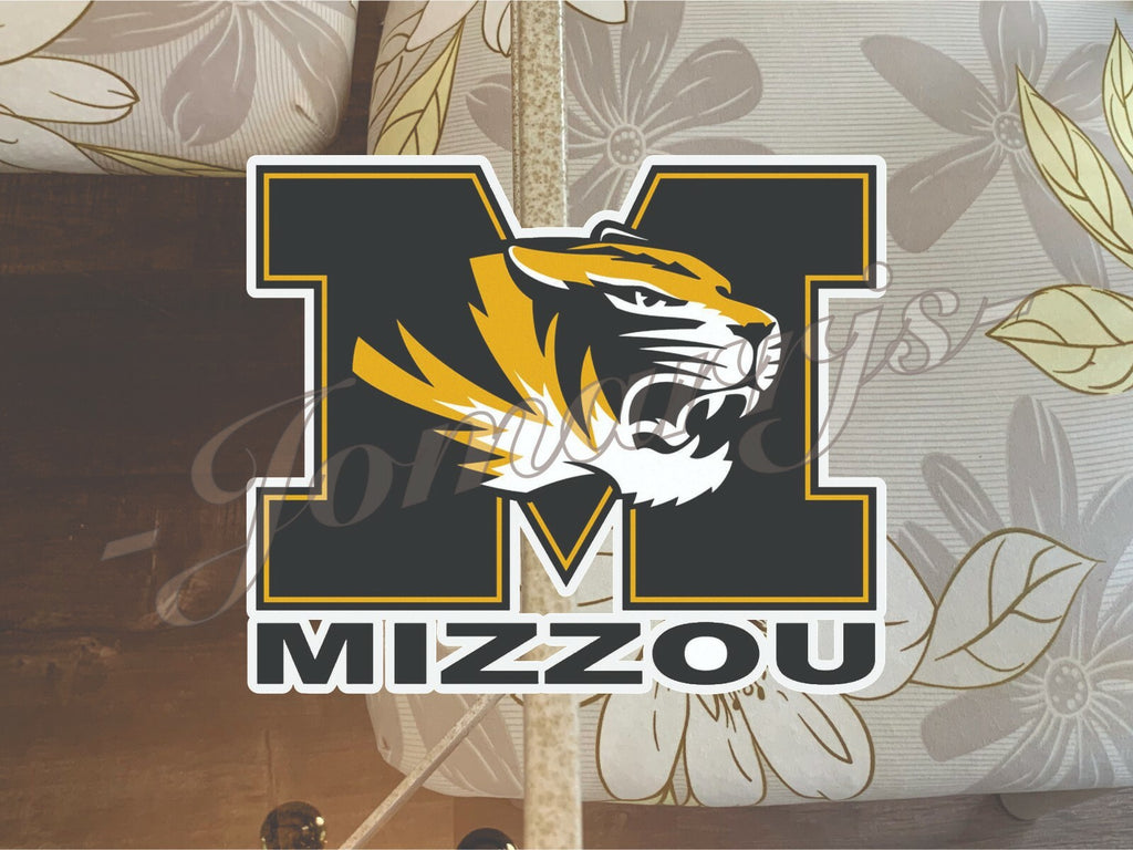 Missouri Tigers Football Logo NCAA Sticker Vinyl Decal MU Mizzou #Miz 4"-18"
