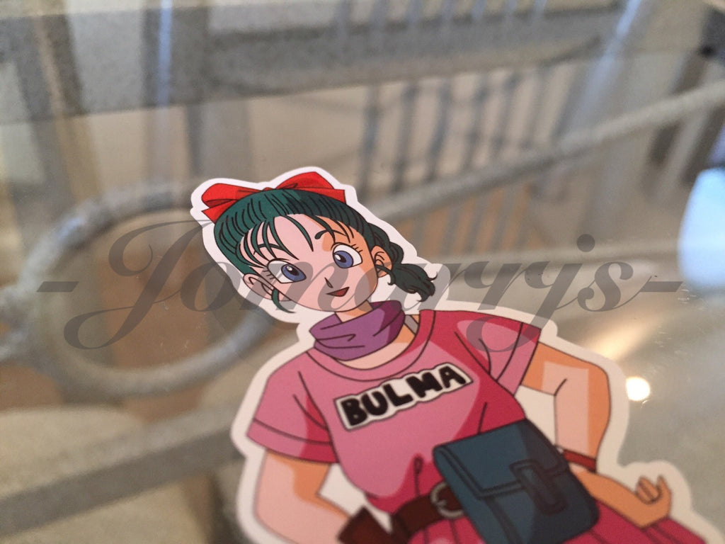 Dragon Ball Z Anime Bulma "Hands on Hips" Sticker Decal Vinyl Comic DBZ
