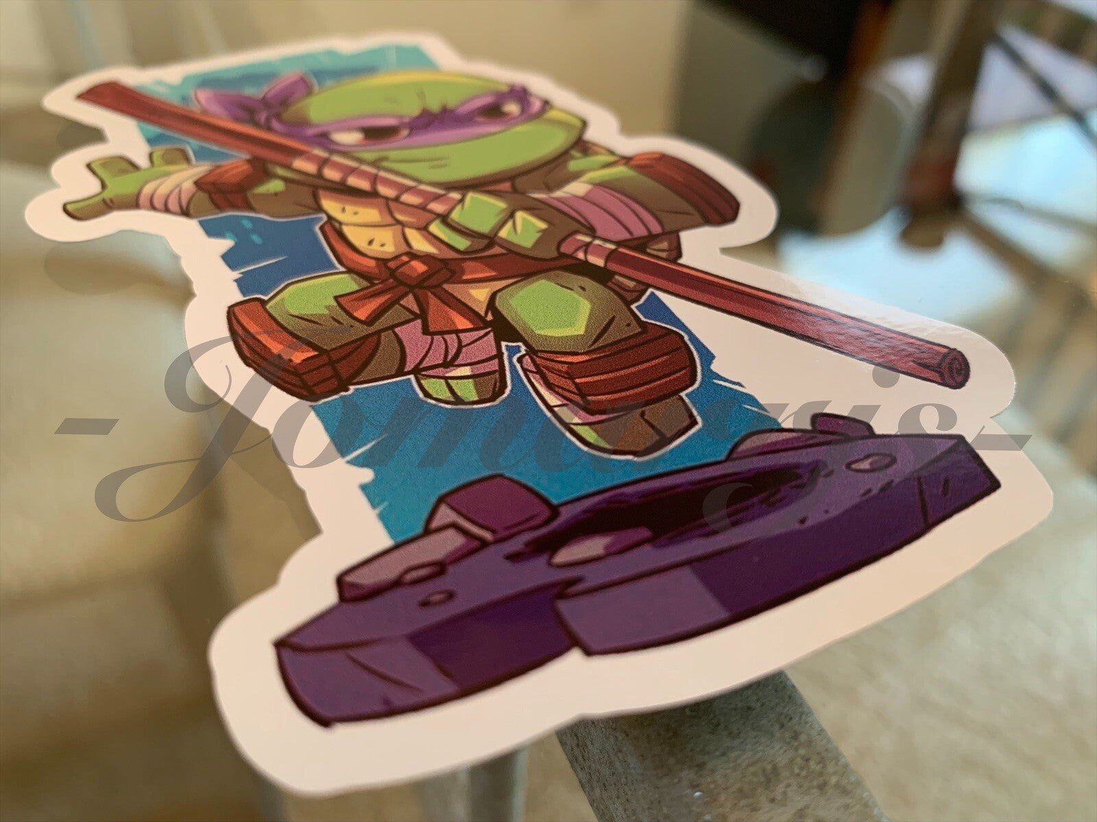 Teenage Mutant Ninja Turtles Donatello Sticker Decal Sign Chibi Movie