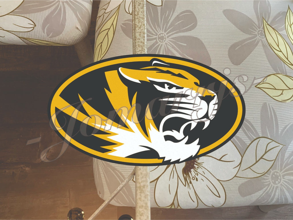 Missouri Tigers Football Logo NCAA Sticker Vinyl Decal MU Mizzou #Miz 4"-18"